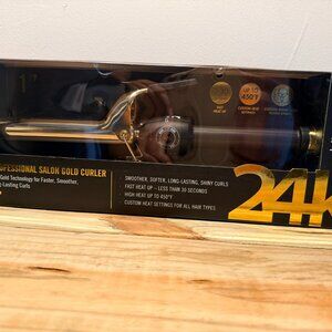 FHI Salon Gold Curler Spring Curling Iron 1" Brand New still in Box